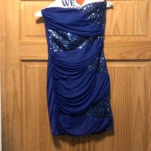 Blue Sequin Dress